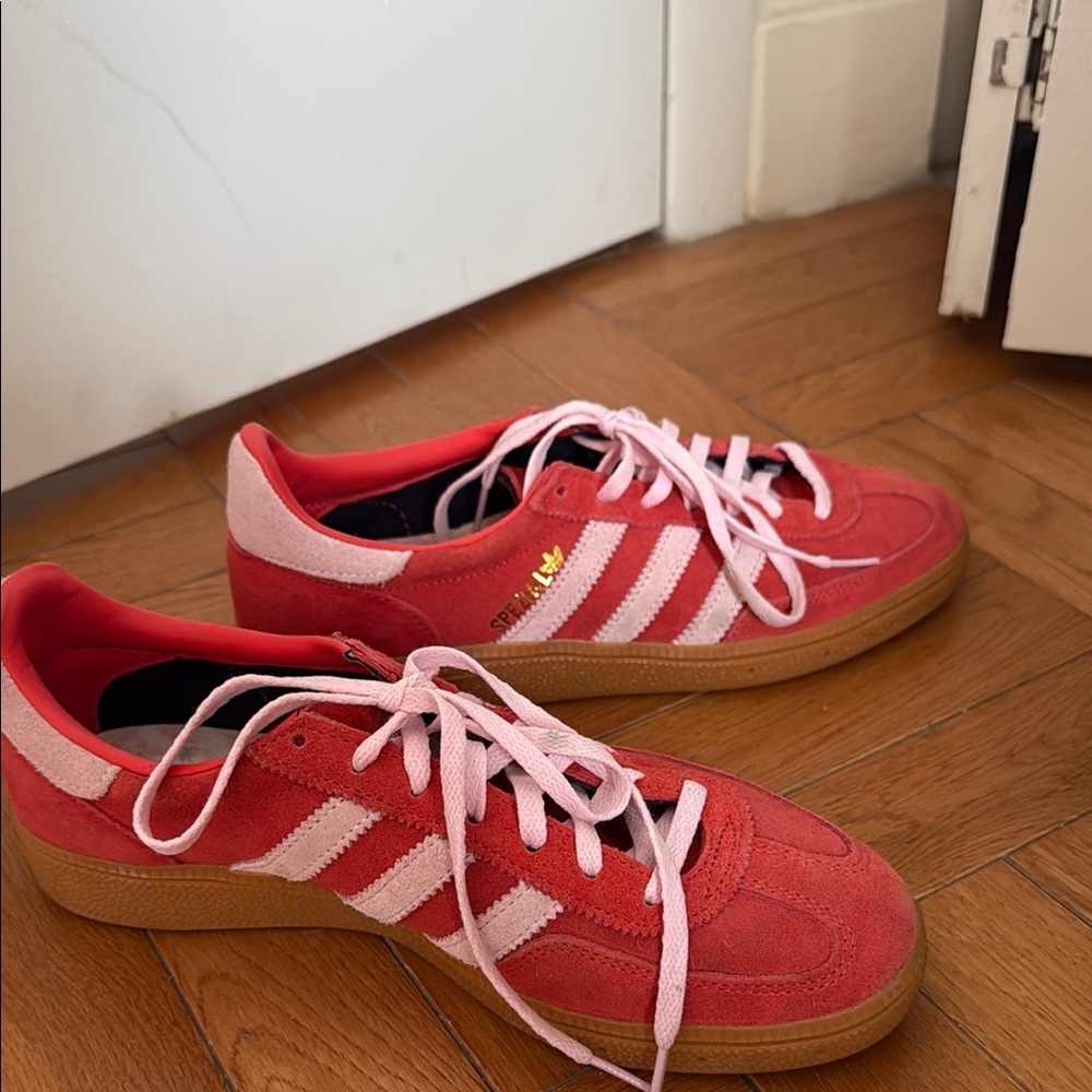 Adidas Red and Pink Sneakers
